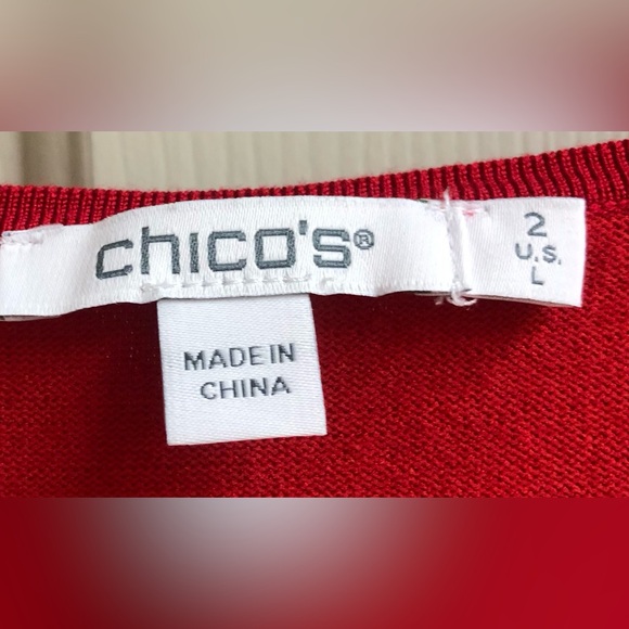 Chico’s Blouse Size L (Chico’s size 2), EUC - Picture 3 of 6